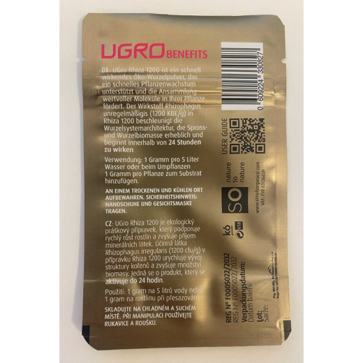 UGro BENEFITS Rhiza1200 Bewurzelungspulver 4g