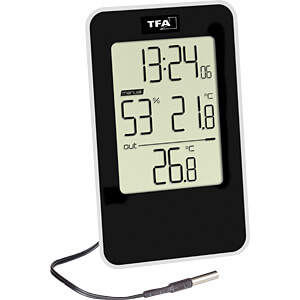 Thermo Hygrometer MIN - MAX mit Außenfühler